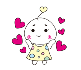 marshmallow-chan sticker #4409926