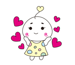 marshmallow-chan sticker #4409926