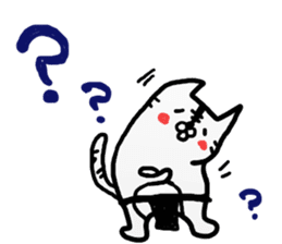 Loincloth cat sticker #4411113