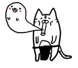 Loincloth cat sticker #4411128