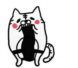 Loincloth cat sticker #4411142