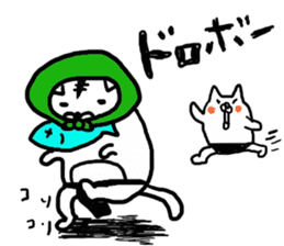 Loincloth cat sticker #4411143