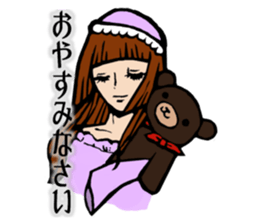Ms.croissant and her butler sticker #4411477