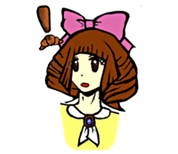 Ms.croissant and her butler sticker #4411479