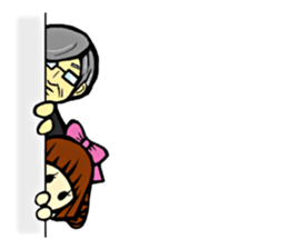 Ms.croissant and her butler sticker #4411484
