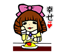 Ms.croissant and her butler sticker #4411502