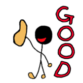 Daily life stick human being sticker #4411569