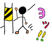 Daily life stick human being sticker #4411573