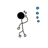 Daily life stick human being sticker #4411584