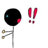 Daily life stick human being sticker #4411585