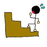 Daily life stick human being sticker #4411590