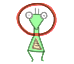 Mantis Sticker sticker #4411635