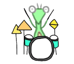 Mantis Sticker sticker #4411670