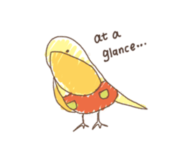 Stylish small birds (English) sticker #4412155