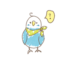 Stylish small birds (English) sticker #4412159