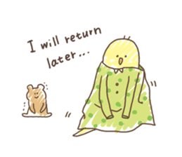 Stylish small birds (English) sticker #4412168