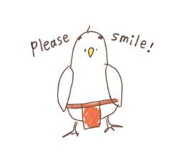 Stylish small birds (English) sticker #4412181