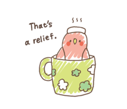 Stylish small birds (English) sticker #4412186