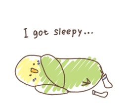 Stylish small birds (English) sticker #4412187