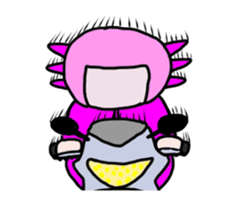 Rough axolotl,  Hanayo <English version> sticker #4412363