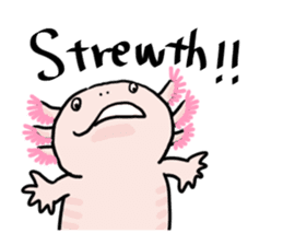 Rough axolotl,  Hanayo <English version> sticker #4412378