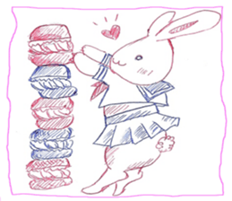 Cat snow sticker #4412461