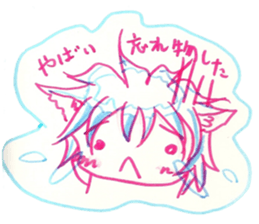 Cat snow sticker #4412466