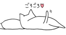 Cats false eyelashes sticker #4412508