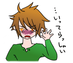 Tsundere boy sticker sticker #4413841