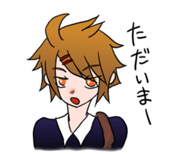 Tsundere boy sticker sticker #4413844