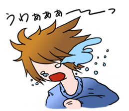 Tsundere boy sticker sticker #4413861