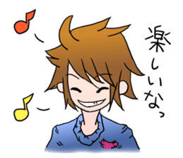 Tsundere boy sticker sticker #4413864