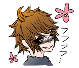 Tsundere boy sticker sticker #4413865