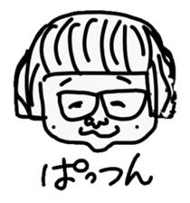 The dad with forty faces sticker #4414113