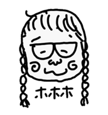 The dad with forty faces sticker #4414119