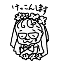 The dad with forty faces sticker #4414124