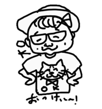 The dad with forty faces sticker #4414148