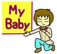 Min-jun : Polar bear mascot sticker #4414672