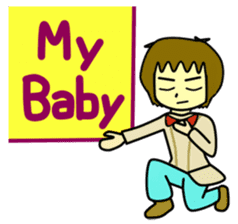 Min-jun : Polar bear mascot sticker #4414672