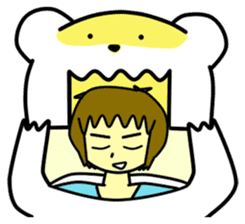 Min-jun : Polar bear mascot sticker #4414673