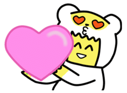 Min-jun : Polar bear mascot sticker #4414690