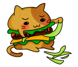 Yummy BurgerCat sticker #4415033