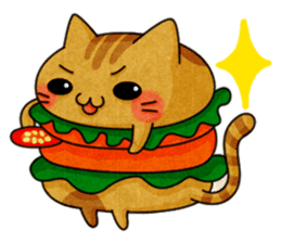 Yummy BurgerCat sticker #4415040