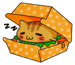 Yummy BurgerCat sticker #4415044