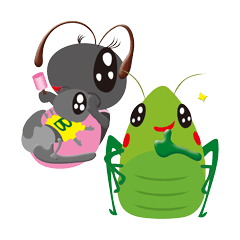 Batta-mon & Mommy-Ant from Funny Vil.