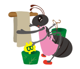 Batta-mon & Mommy-Ant from Funny Vil. sticker #4415573
