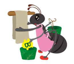 Batta-mon & Mommy-Ant from Funny Vil. sticker #4415573