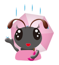 Batta-mon & Mommy-Ant from Funny Vil. sticker #4415578