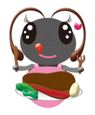 Batta-mon & Mommy-Ant from Funny Vil. sticker #4415591