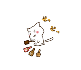 "Daily life of the YOSAKOI cat" sticker #4416878